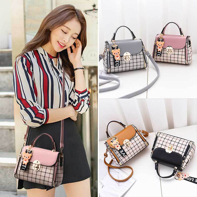 New Small Bag For Women 2025 K-Style New Trendy Fashion Girl Shoulder Crossbody Bag Plaid Small Square Bag Dropshipping - Image 5