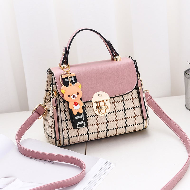 New Small Bag For Women 2025 K-Style New Trendy Fashion Girl Shoulder Crossbody Bag Plaid Small Square Bag Dropshipping - Image 4