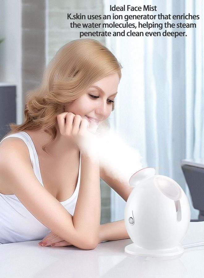كيه- سكين الوجه باخرة نانو أيونية هوت ميست الوجه باخرة ساونا منزلية سبا احترافية للجيوب الأنفية الدافئة باخرة الوجه المرطب البخاخة للنساء الرجال يفتحون المسام جودة السبا - Image 5