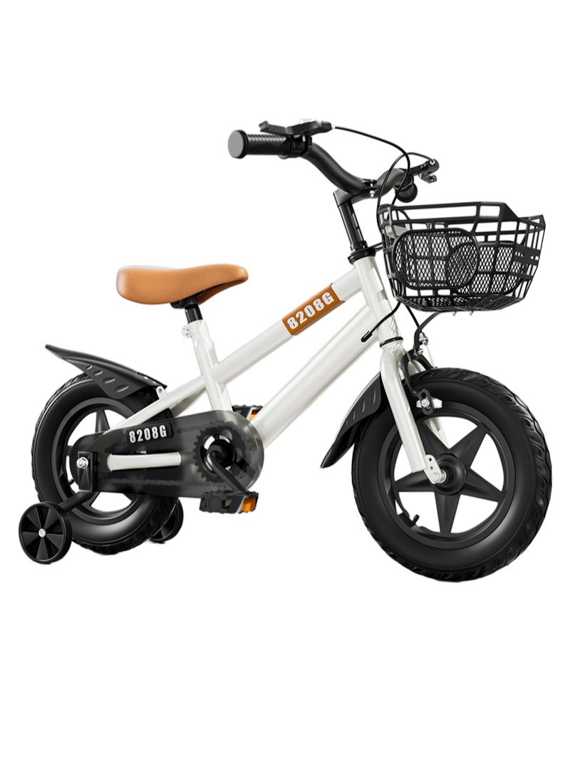 Sharpdo 16 inch Children's Bicycles High Carbon Steel Frame, Wear-resistant Tires, Adjustable Seat, Smooth Bearings, Safe and Stable, Responsive Dual Brakes Perfect for Kids' Cycling Adventures  - Image 1