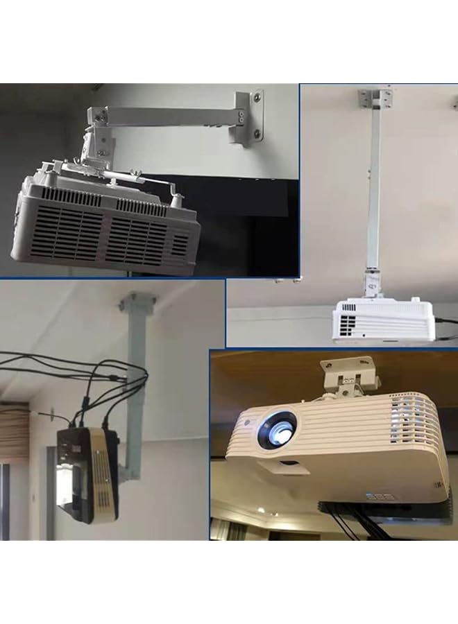 erorex Universal Lcd Dlp Adjustable Projector Ceiling Mount Bracket Compatible With Epson Benq Optoma Projectors And Other Brands Projectors  - Image 5