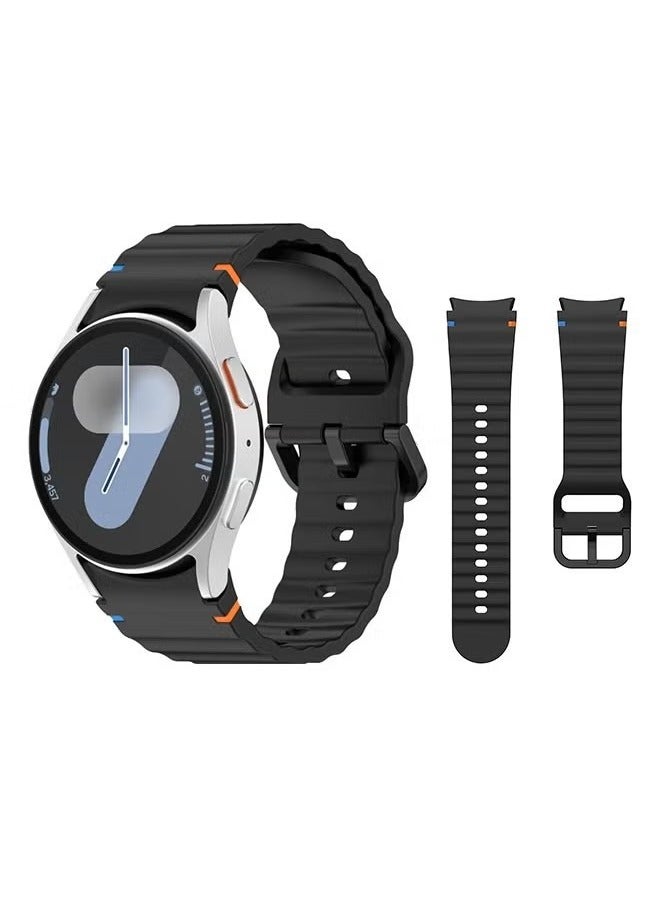 Beauenty Sport Silicone Strap Band for Samsung Galaxy Watch 7/FE/6/5/4 Band 40mm 44mm/Galaxy Watch 5 Pro Band 45mm, Silicone Sport Strap Galaxy Watch 6 4 Classic Band Women Men - Image 1