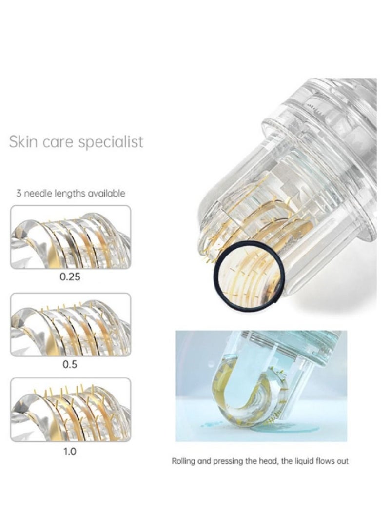 Hydra.Roller Hydra Roller Titanium Skin Care Tool Anti Wrinkles Acne Scars Absorption Aid Skin Care 64 Needles 0.5ml - Image 3