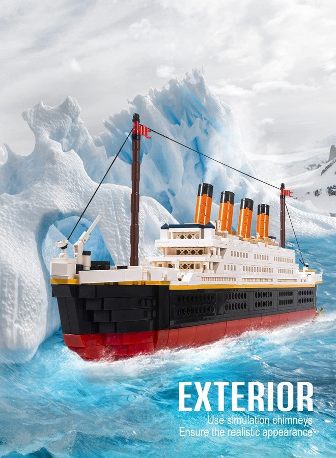 dOvOb Mini Blocks Titanic Building Set, 1288 Pieces Mini Bricks, Toys Gift for Adults and Kids - Image 4
