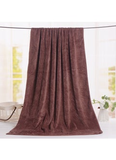 Generic Luxury Microfiber Bath Towel 180x80 Thick Coffee 