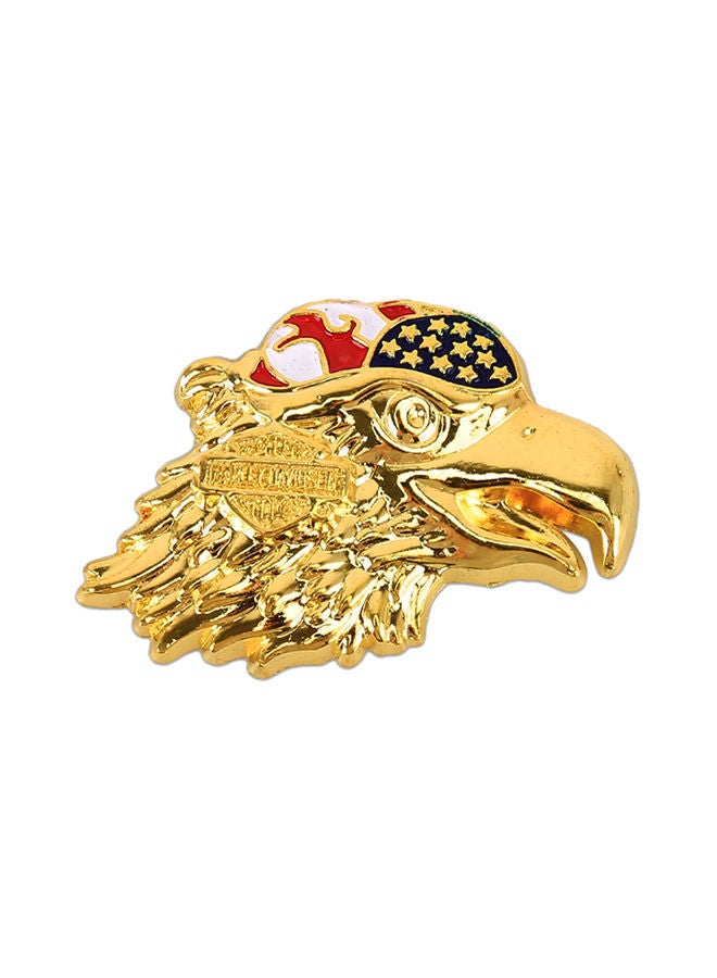 NIBEMINENT Eagle Head Pattern Car Metal Body Decorative Sticker - Image 1