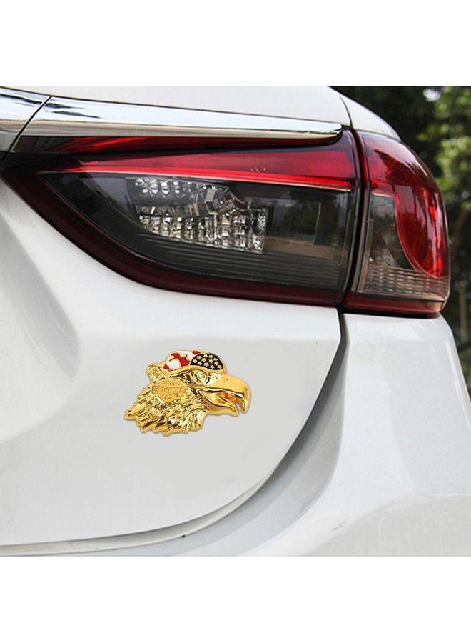 NIBEMINENT Eagle Head Pattern Car Metal Body Decorative Sticker - Image 2
