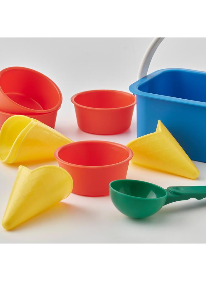 erorex 10-piece sand ice-cream set, multicolour - Image 4