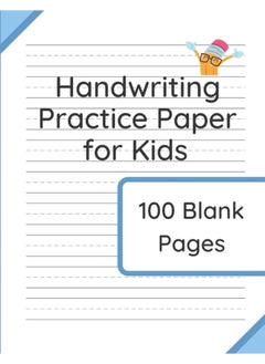 Handwriting Practice Paper for Kids: 100 Blank Pages of Kindergarten Writing Paper with Wide Lines  - Image 1
