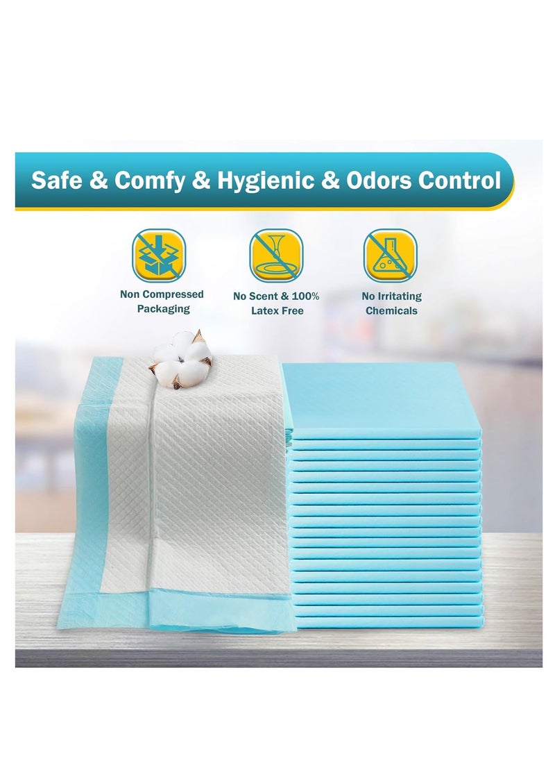 Generic - Disposable Underpads, Absorbent Incontinence Bed, Changing Mat for, Kids, Mothers, Elderly, Pets Underpads, Bed Protection 60x90 Pack of 150 - Image 1