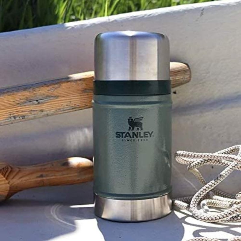 طراز Vacuum Food Jar 0.70 L Hammertone Green For Home Office Travel Stainless Steel Insulated 3 PCS Set - Image 2