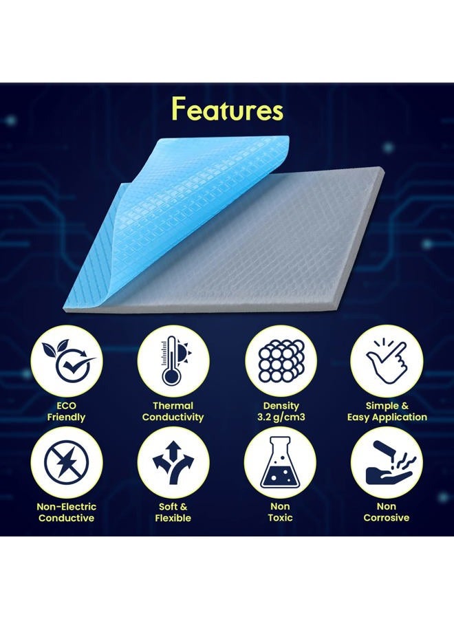 Gelid Solutions GP-Ultimate - Thermal Pad 90x50x0.5mm (2pcs). Excellent Heat Conduction, Ideal Gap Filler. Easy Installation Thermal Conductivity 15W - Image 2