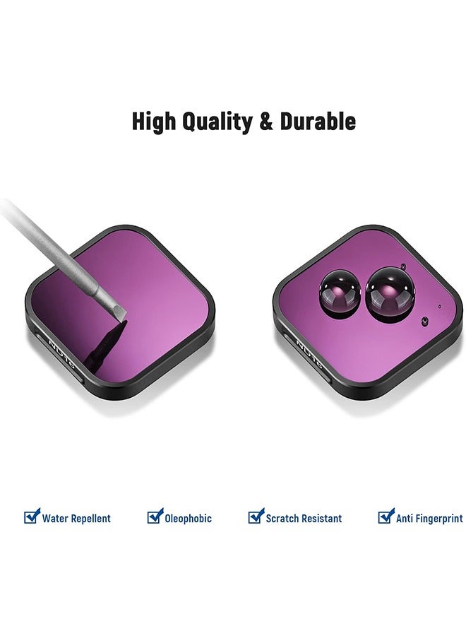 NEEWER ND Filter Set Compatible with GoPro Hero 12 11 10 9 Black, 6 Pack (CPL/ND8/ND16/ND32/ND64/ND1000) Action Camera Accessory Neutral Density Polarizer Lens Filter Kit - Image 3