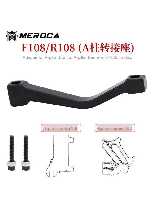 Bicycle Disc Brake Adapter Fork Mount for A/B Column - Converts to 160/180/203MM Disc Brake for Hydraulic Brake Systems