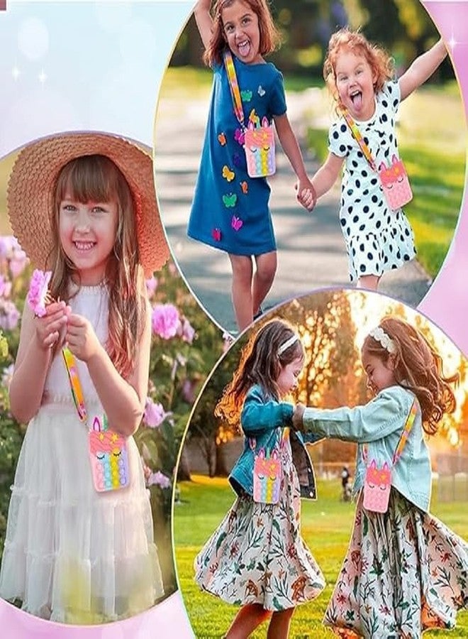 LARYNX Sparkling unicorn sling bag for girls/kids sling purse/silicon mini cute cross body bag/Mini Handbag with Adjustable Strap, Kids Fashion Accessory (1 Pcs, Multicolor) - Image 2