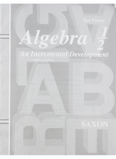 Saxon Algebra 1/2 Answer Key & Tests Third Edition  - Image 2