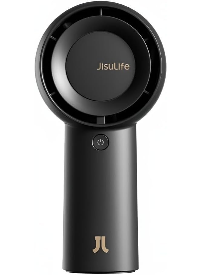 JISULIFE Handheld Turbo Fan Life5 Plus, Mini Portable Hand Fan, 6000mAh USB Rechargeable Personal Fan, 20Hr Max Battery Operated Small Pocket Fan with 5 Speeds for Travel/Outdoor/Home/Office - Image 1