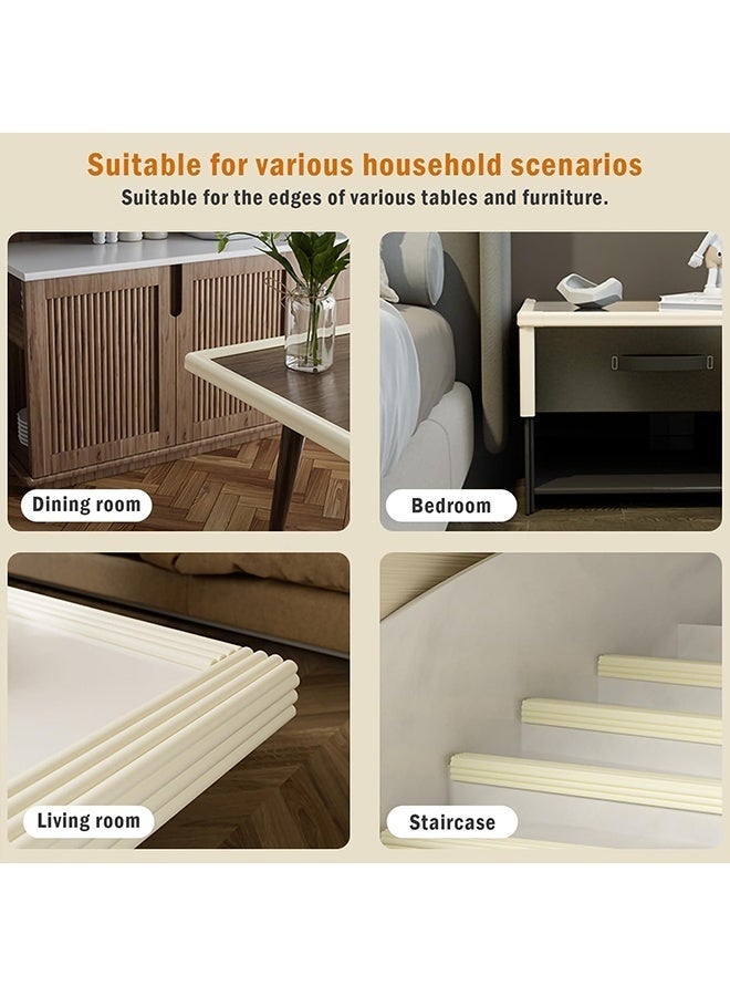 واقيات زوايا ناعمة من 2M لحماية الأطفال، واقيات حواف وزوايا الطاولة للأطفال، واقيات الحواف، واقيات زوايا أمان للأطفال، مصدات حماية للأطفال من الأثاث والطاولات، وسائد زوايا مُلصقة مسبقًا - Image 4