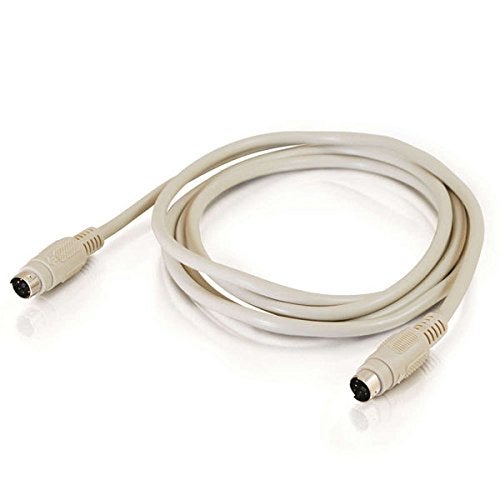 C2G Legrand Keyboard Cord for Keyboard/Mouse Cable, Beige Mouse Cord, Round Male to Male Keyboard Cable 1 Count, C2G 02692 - Image 2