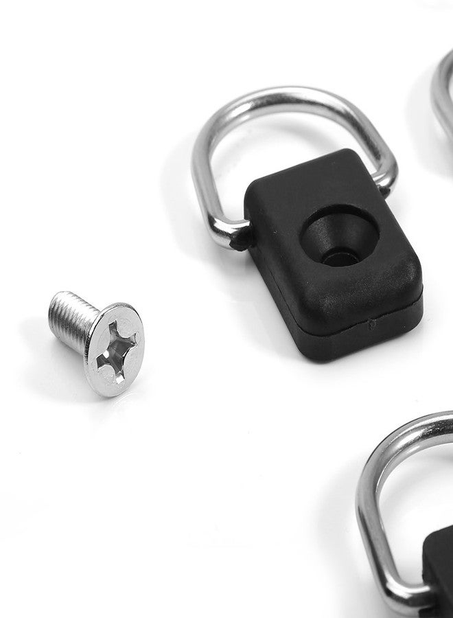 Ejoyous حلقة د كاياك إيجويوس مع مجموعة براغي، 10 قطع مجموعة تثبيت حلقات صيد القوارب، سوداء - Image 5