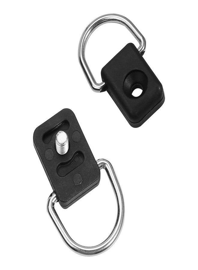 Ejoyous حلقة د كاياك إيجويوس مع مجموعة براغي، 10 قطع مجموعة تثبيت حلقات صيد القوارب، سوداء - Image 4