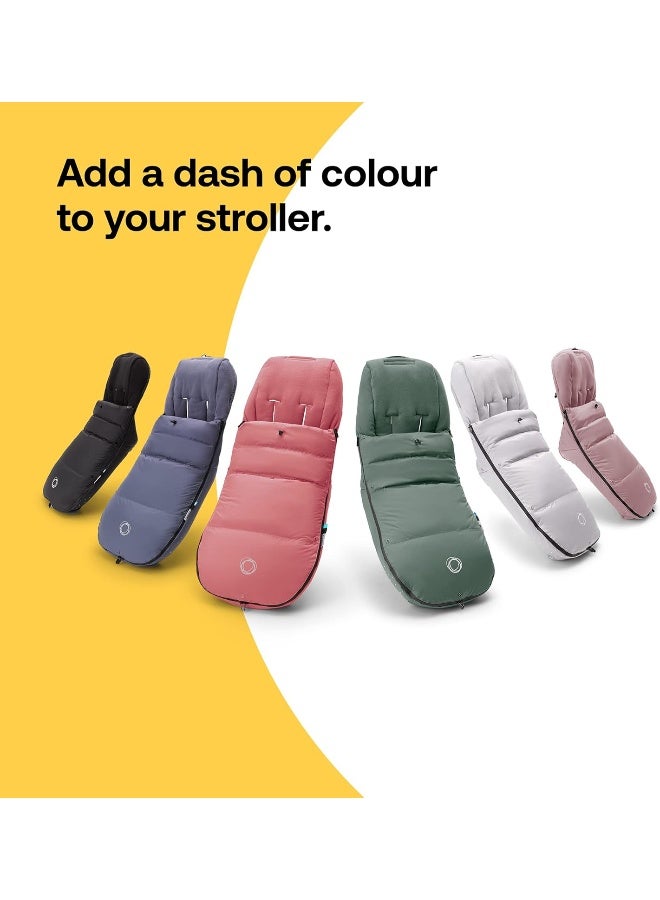 Bugaboo Performance Winter Footmuff - Stroller Accessory Weatherproof Climate Control Removable and Reflective - Midnight Black - Image 5