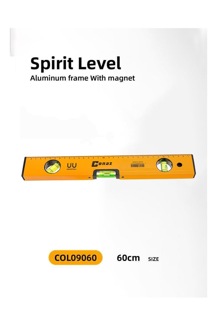 Conan Magnetic Spirit Level – Aluminum Frame – High Precision – 30cm / 40cm / 50cm / 60cm - Image 1