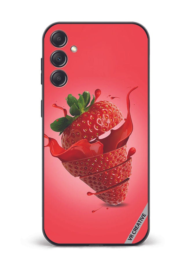 VR CREATIVE Protective Case Cover For Samsung Galaxy M14 Strawberry Design Multicolour - Image 1