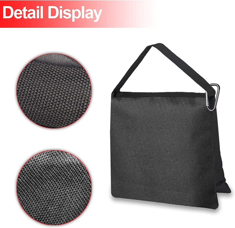 SHOPEE 4 عبوات من أكياس الرمل الثقيلة و 6 عبوات من مشابك الربيع الثقيلة بقطر 4.5 بوصة، دعائم للتصوير الفوتوغرافي والفيديو في الاستوديو لتثبيت مجموعة حامل الخلفية - Image 3