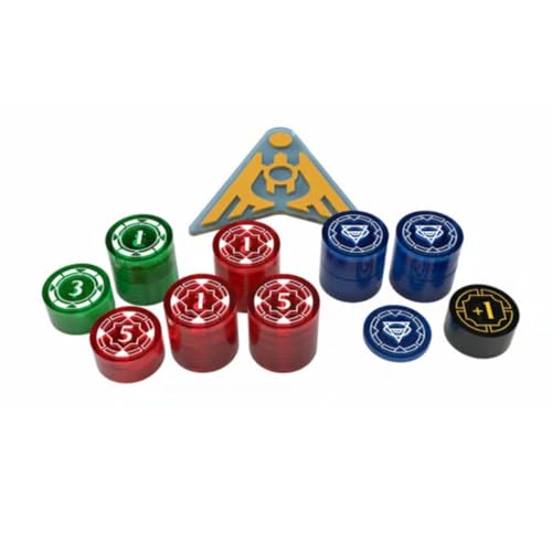 Plaid Hat Games Ashes Ascendancy Premium Tokens by Plaid Hat Games MultiColor Red Blue Green TwoPlayer Collection with Dragonborn Battle Compatibility Ages14 2 Players - Image 1
