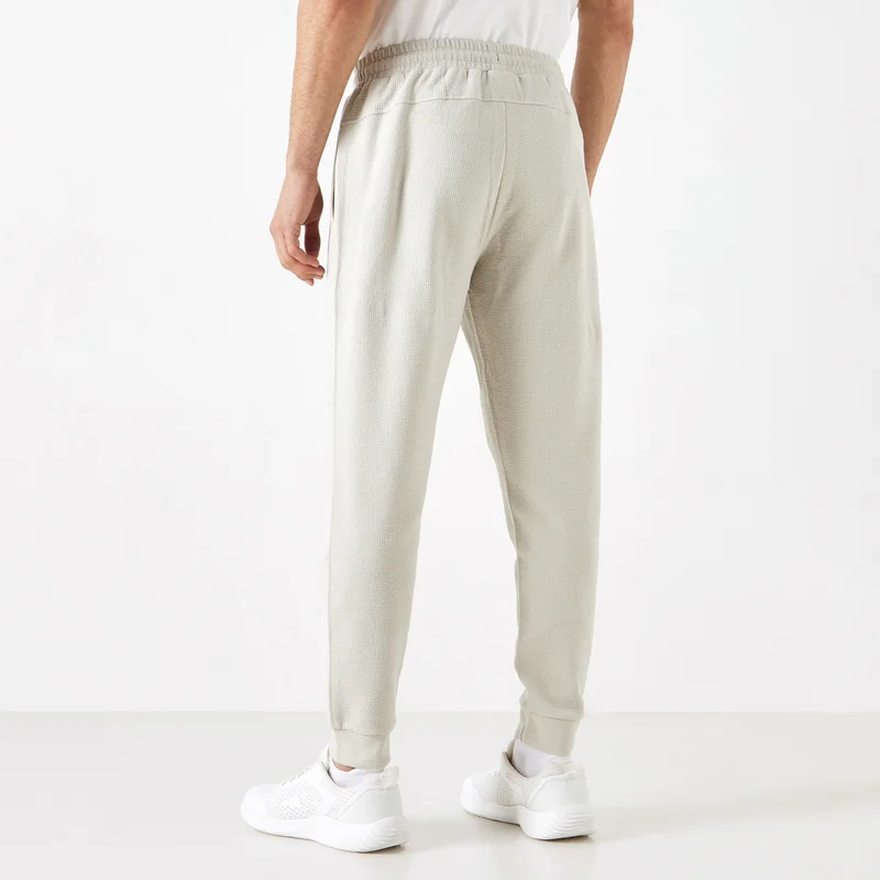 ADOT by Splash Textured Joggers with Drawstring Closure and Pockets
