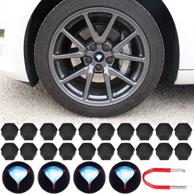 Suitable For Tesla Model 3/X/S/Y Hub Cap Hub Cap Logo Cap Center Cap Cover Modification Accessories - Image 4