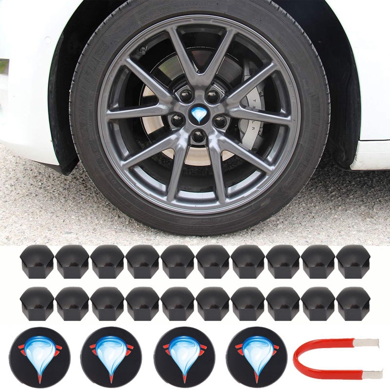 Suitable For Tesla Model 3/X/S/Y Hub Cap Hub Cap Logo Cap Center Cap Cover Modification Accessories - Image 2