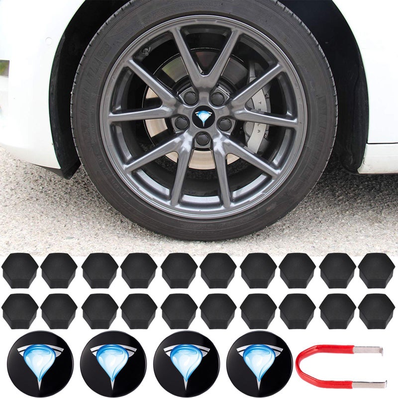 Suitable For Tesla Model 3/X/S/Y Hub Cap Hub Cap Logo Cap Center Cap Cover Modification Accessories - Image 5