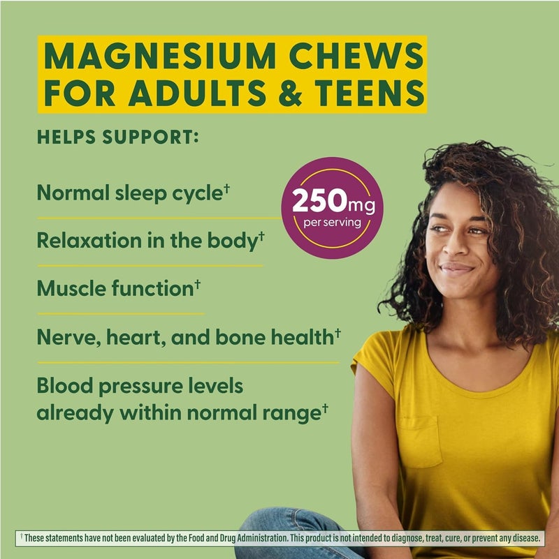 MegaFood Relax  Calm Magnesium Supplement  Soft Chews with Magnesium Citrate  Malate for Heart Health Muscle Tension  More  Vegetarian  GrapeFlavor  30 Chews 15 Servings - Image 4