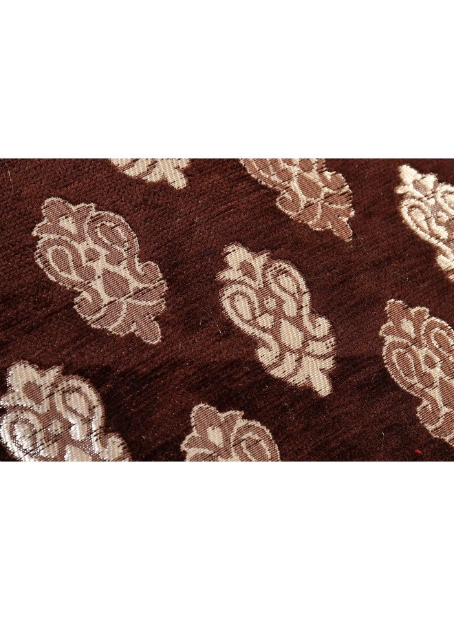 DECOMIZER DECOMIZER Jacquard Geomteric Cushion Covers 24 Inch X 24 Inch Set Of 5 Ethnic Motifs 240 TC Cushion Covers,Design- Ambi,Color- Coffee  - Image 4