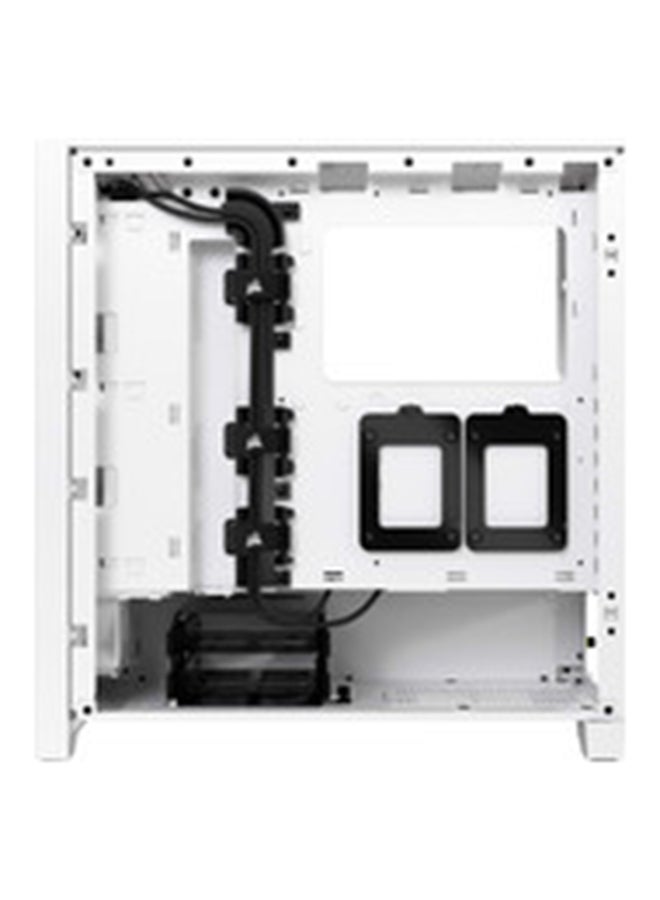 كورسير صندوق iCUE 4000D RGB Airflow متوسط الحجم، 3 مراوح AF120 RGB Elite، وحدة تحكم iCUE Lighting Node PRO، تصميم عالي التدفق الهوائي، نظام إدارة الكابلات CORSAIR RapidRoute | - Image 3