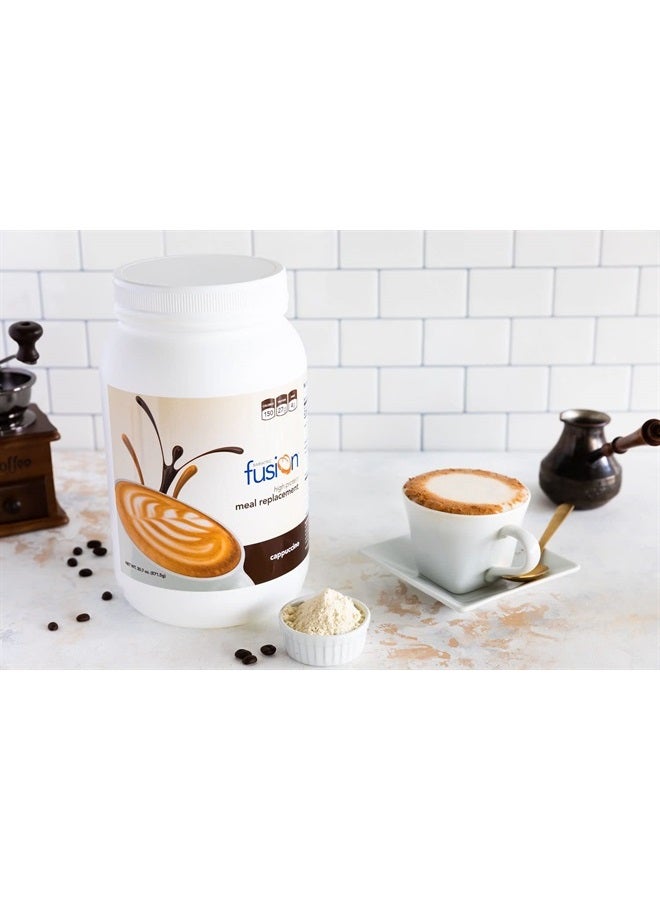 Bariatric Fusion مسحوق بروتين بديل الوجبة بنكهة الكابتشينو 27 جرام بروتين، عبوة تحتوي على 21 حصة لمرضى جراحة السمنة بما في ذلك تحويل مسار المعدة وعمليات تكميم المعدة - خالي من الجلوتين، الأسبارتام أو السكر - Image 5