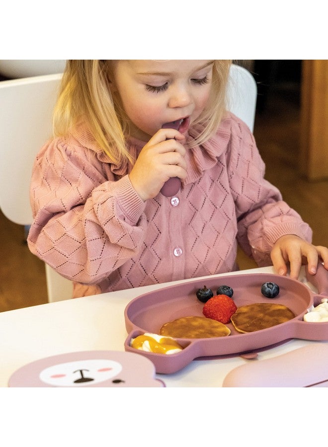 Tum Tum Baby Cutlery with Case - Baby Spoon & Fork Set, Self Feeding Cutlery, Silicone, 6+ Months, Pink - Image 5