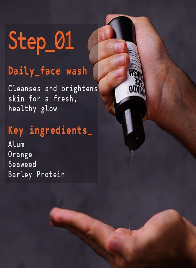 Hivado Men’s Face Wash & AM/PM Cream Combo Pack - Deep Cleansing Face Wash & Hydrating Day/Night Cream for Men - Anti-Aging, Moisturizing Skincare Set for All Skin Types - Image 3