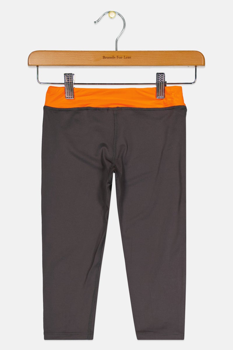 PUMA Kids Girl Sportswear Fit Outdoor Leggings, Grey - Image 3