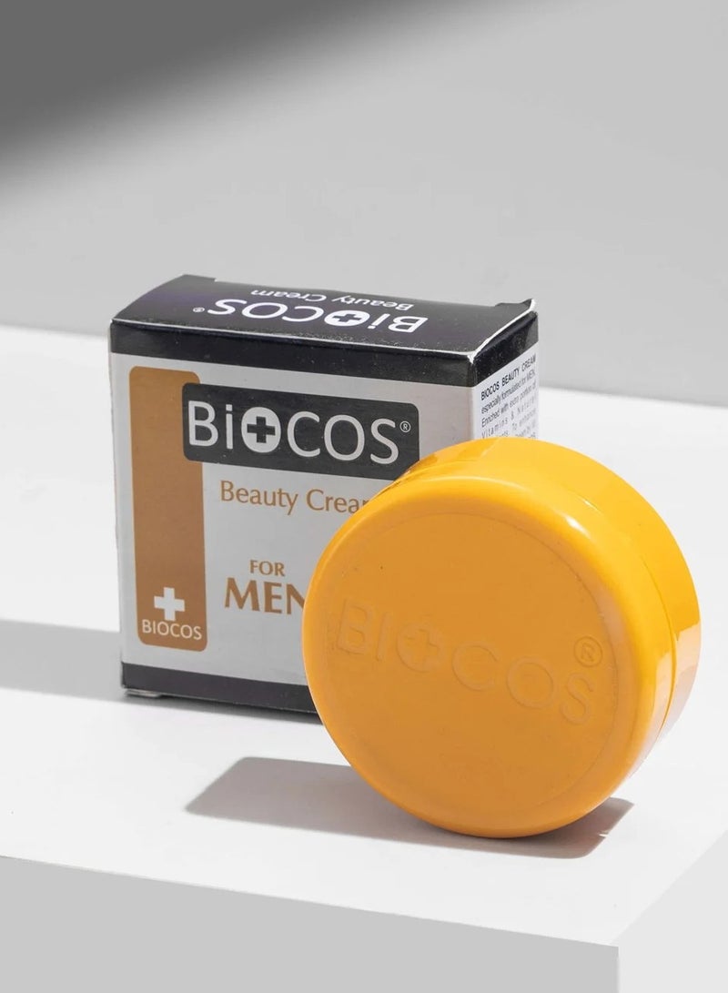 BIOCOS Beauty Cream For Men – Whitens & Brightens Skin, Reduces Dark Spots & Blemishes With Kojic Acid, Licorice Extract & Sunscreens – Deep Penetration For Smooth, Radiant Skin – 16g - Image 1