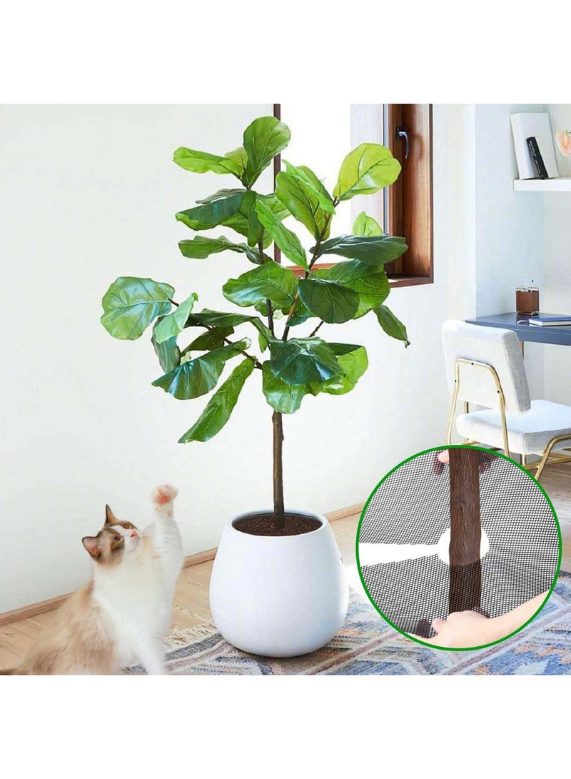 Barakah 6 Pcs Plant Pot Grids, Cuttable Plant Soil Covers Protectors from Pets & Animals, Flower Pot Soil Guard Disc for Indoor Houseplants & Outdoor Garden Plant Protection (11.8 Inch) - Image 5