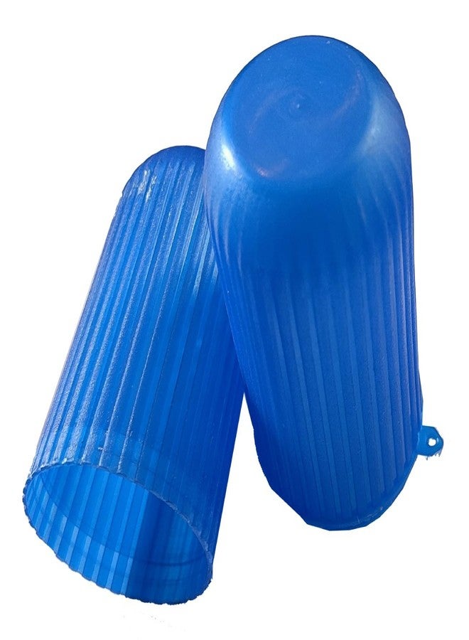 Lemoza Capsule Shape Ribbed Toothbrush Holder - Travel Case Portable Toothbrush Storage Box with Textured Grip Hygienic Toothbrush Organizer Lightweight Plastic Bathroom Travel Accessory - Image 5