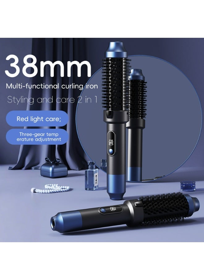 Generic Thermal Brush, 1.5INCH Heated Round Brush with LCD Display, 2 in 1 Hair Straightener and Curler, 3 Levels Temp Ceramic Hot Brushes, Anti-Scald Anti-Tangle Heat Hair Curling Wand for 【Ideal Curler Gift for Her】Thermal brush makes a thoughtful gift for birthdays, holidays, or special moments.  - Image 4