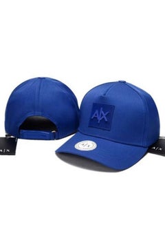 Armani Exchange Armani Exchange Men's Blue Baseball Cap with Tonal Logo 