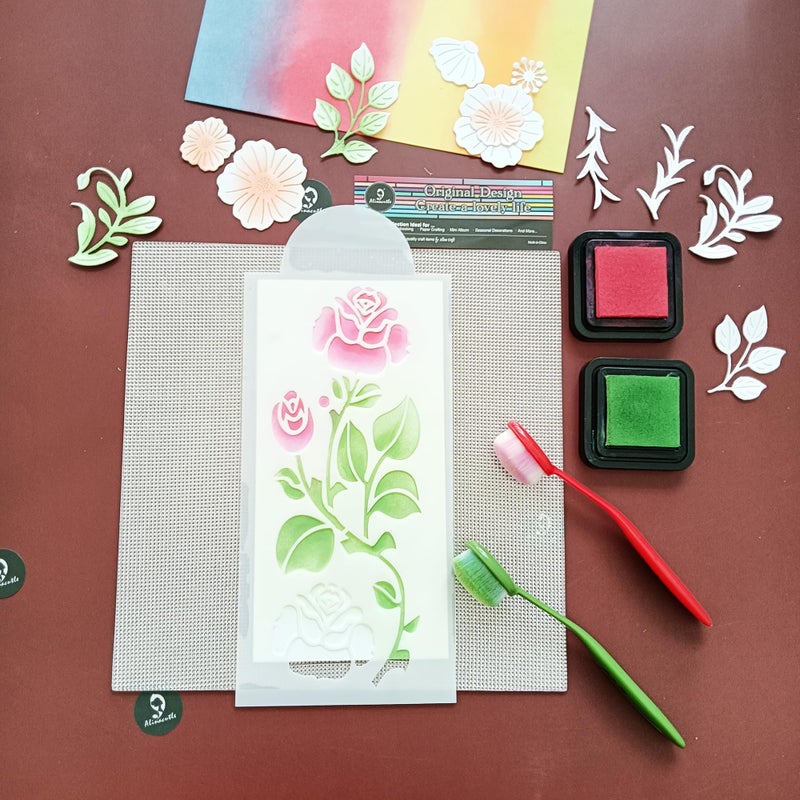 JBQUEEN Alinacutle 1pc 9.2in x 9.2in Sticky Mat Stencil Stick Pad Multi-Use Non-Slip Sticky Mats for DIY Art Card Making Hold Your Cards Tock in Place, Easy to Clean Reusable - Image 5