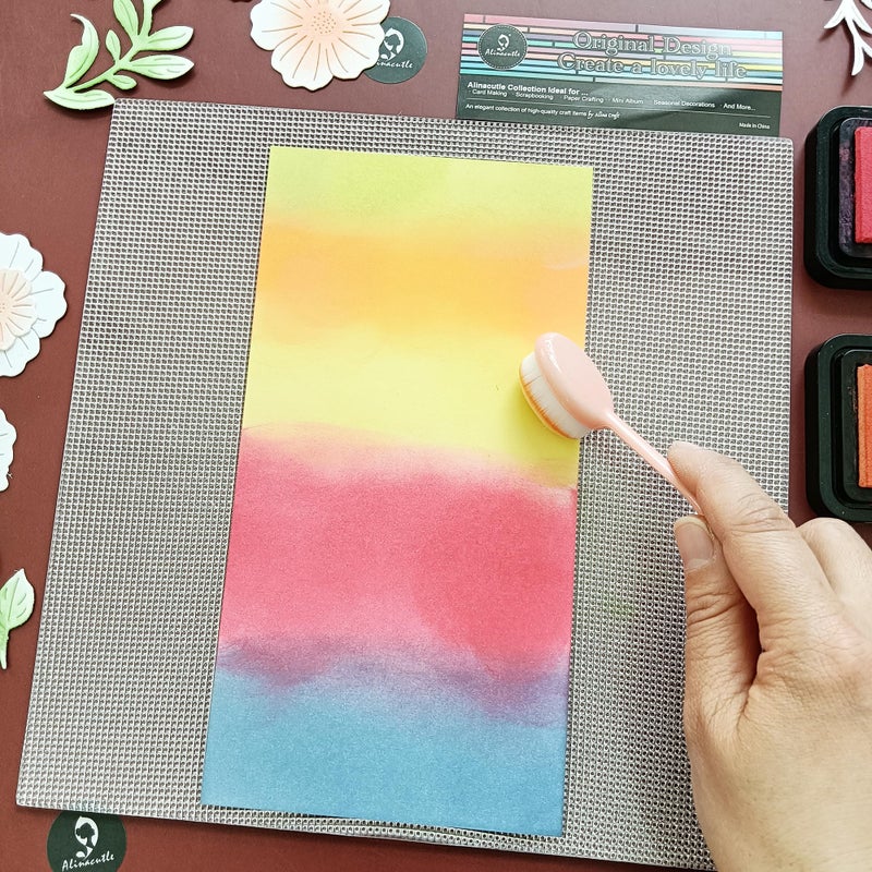 JBQUEEN Alinacutle 1pc 9.2in x 9.2in Sticky Mat Stencil Stick Pad Multi-Use Non-Slip Sticky Mats for DIY Art Card Making Hold Your Cards Tock in Place, Easy to Clean Reusable - Image 3