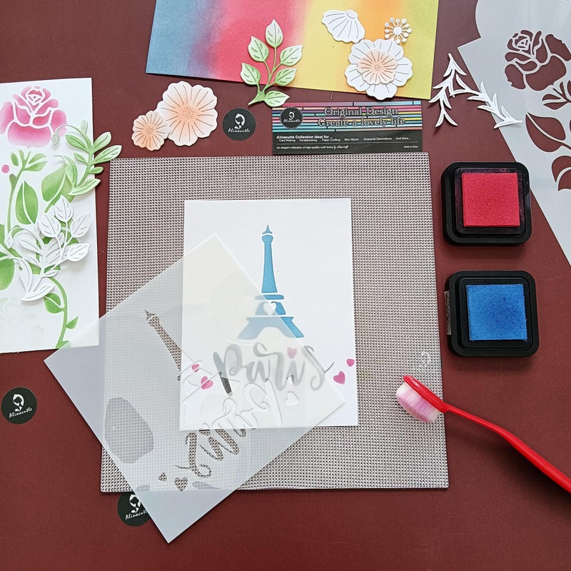 JBQUEEN Alinacutle 1pc 9.2in x 9.2in Sticky Mat Stencil Stick Pad Multi-Use Non-Slip Sticky Mats for DIY Art Card Making Hold Your Cards Tock in Place, Easy to Clean Reusable - Image 4