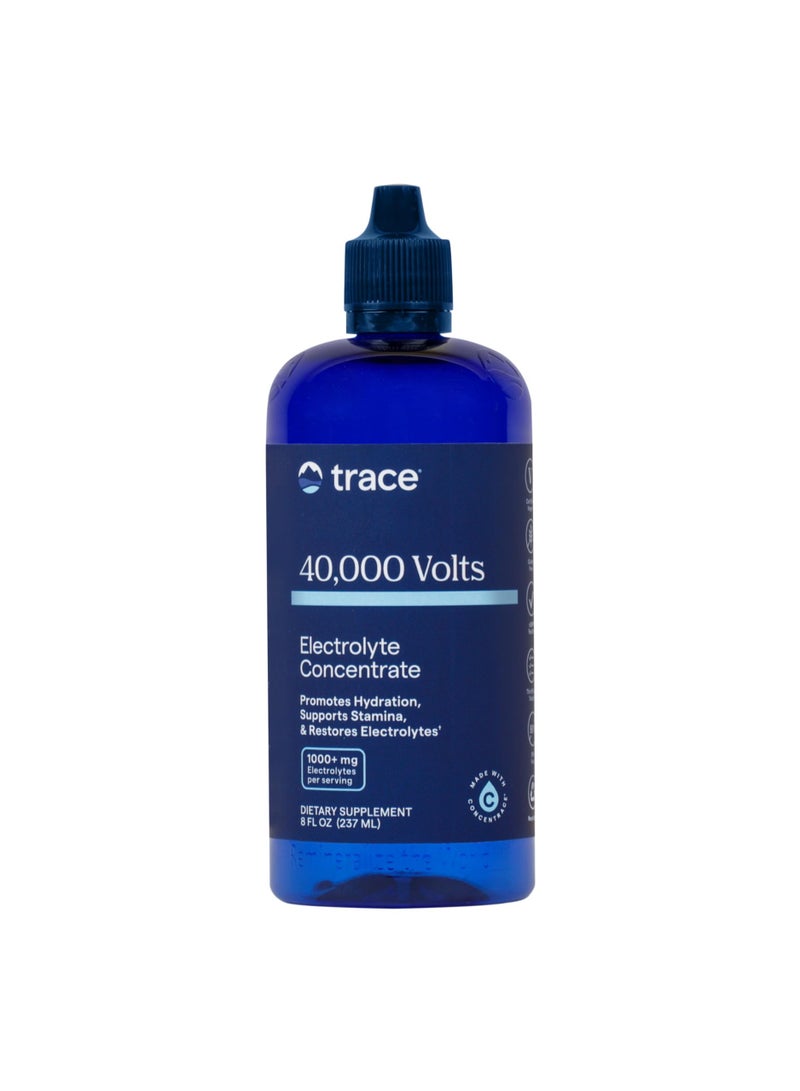 Trace Minerals Electrolyte Concentrate 40,000 Volts Ionic Mineral Hydration Support Liquid 236ml